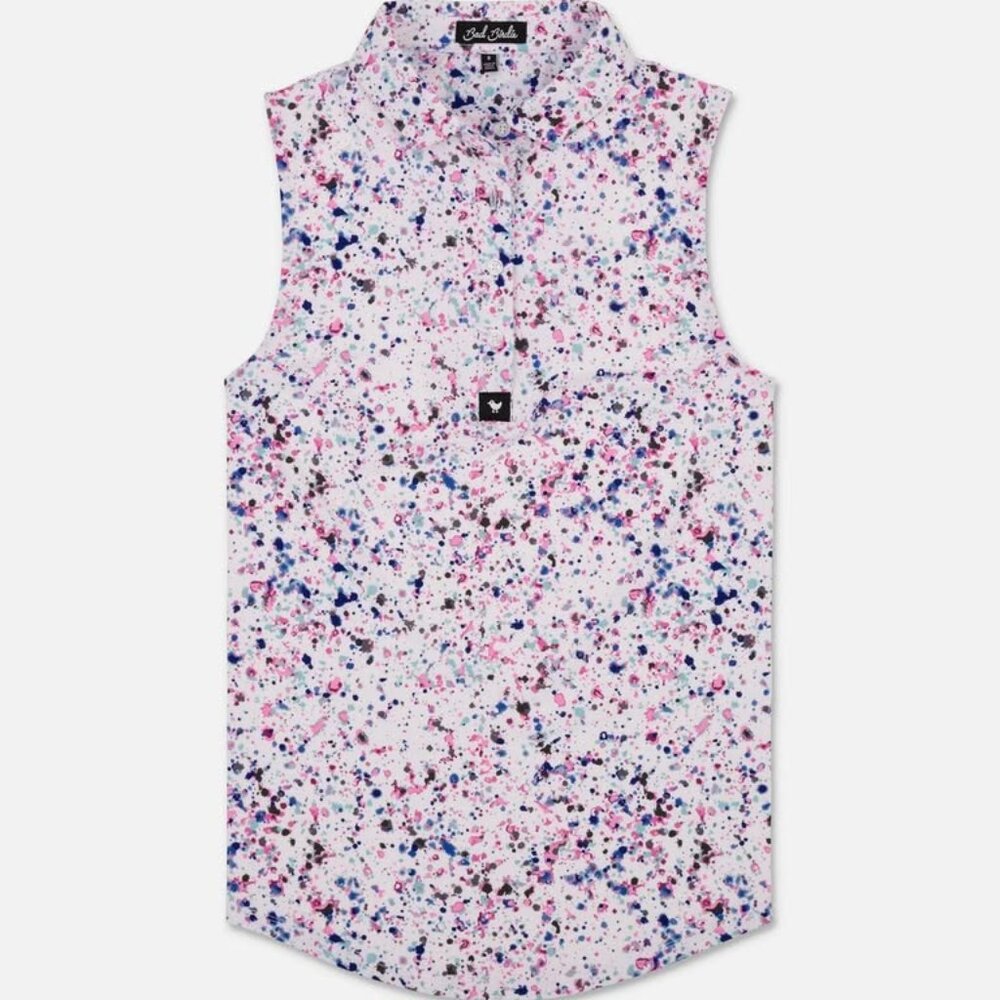Bad Birdie - Womens - Golf Polo - Paint Splatter 3